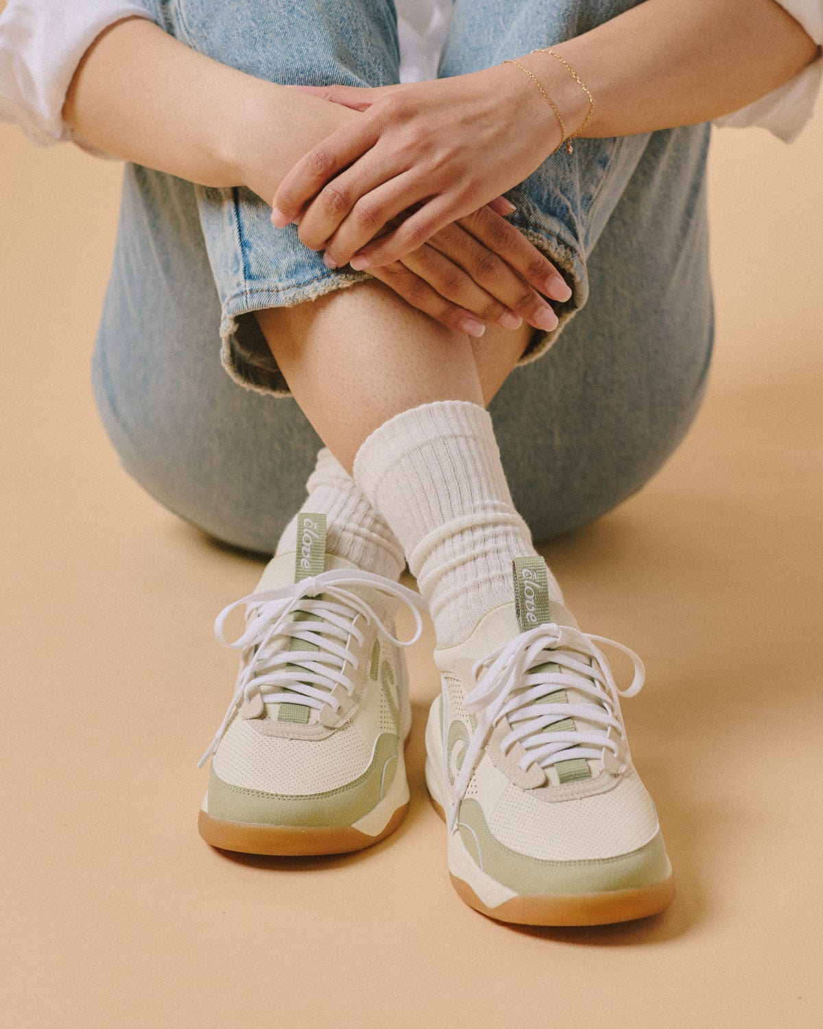 Women's Strada - Antique White / Sage / Gum - Image 4