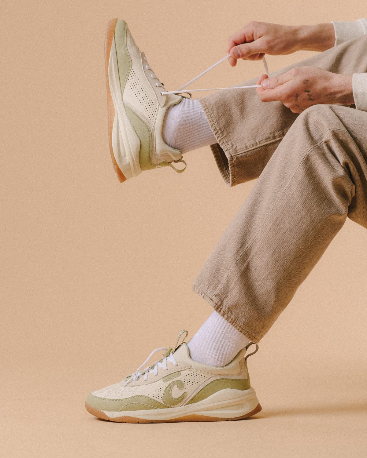 Men's Strada - Antique White / Sage / Gum - Image 7
