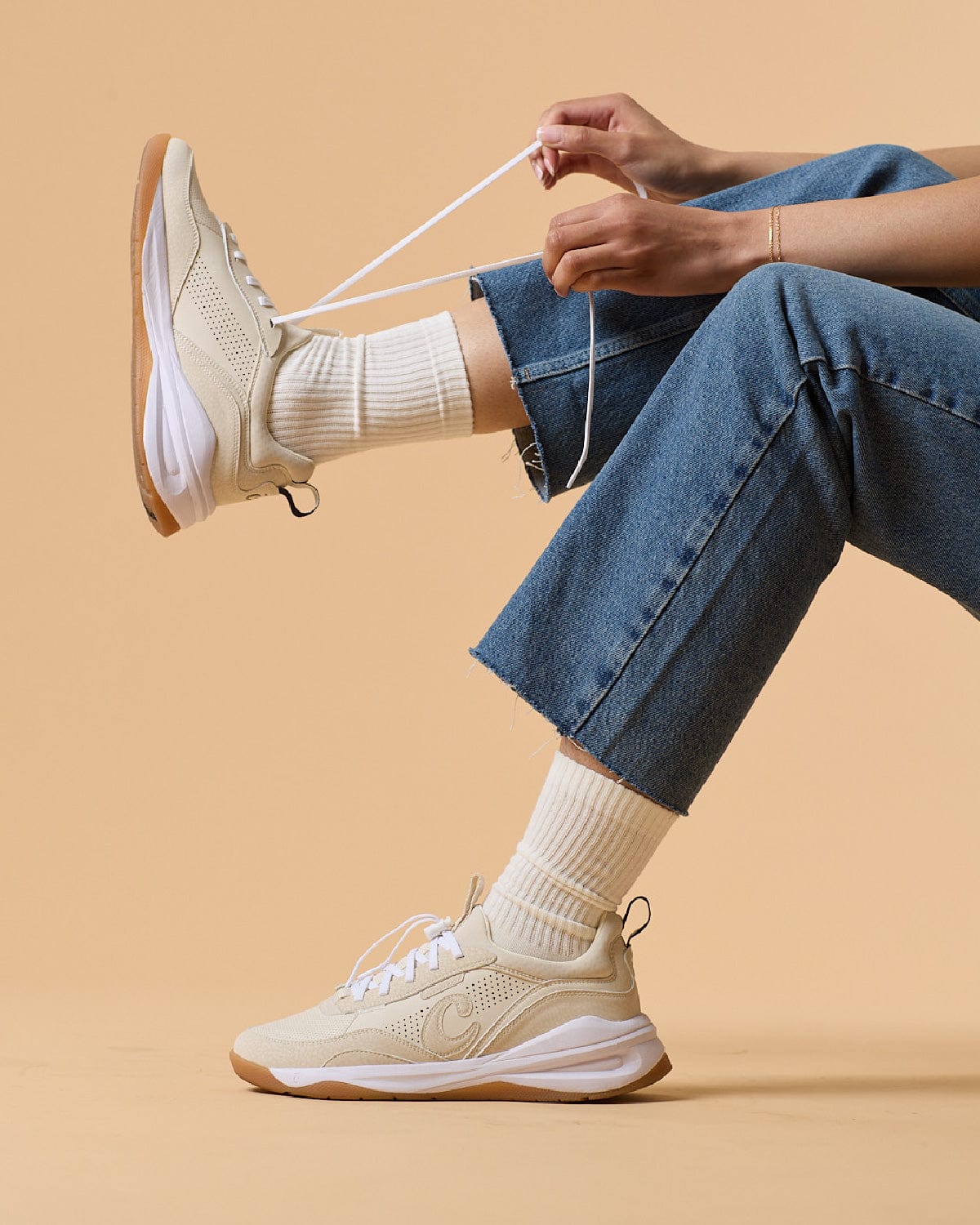 Women's Strada - Sand / White / Gum - Image 7