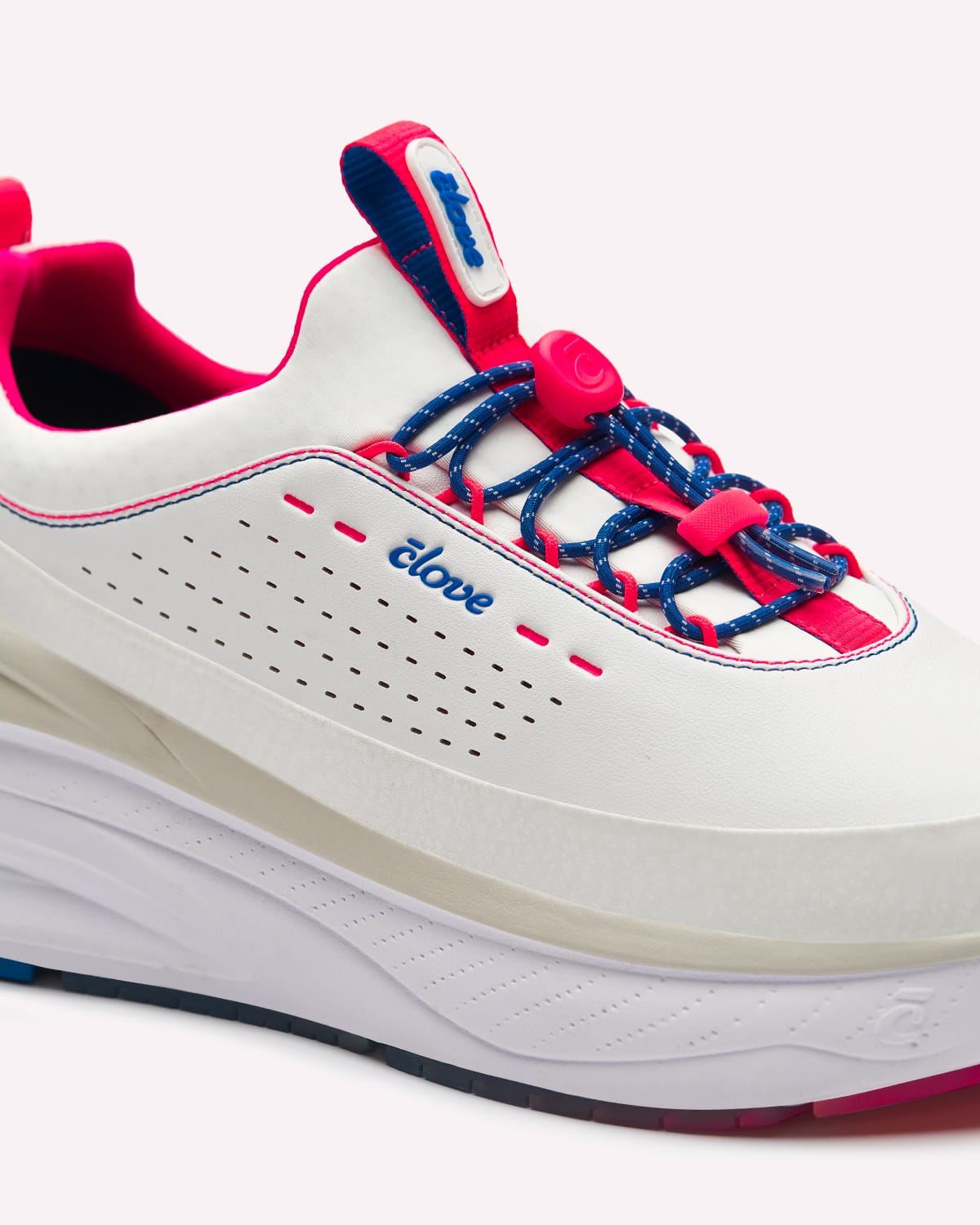 Women's Forte 2 - White / Electric Red / Blue - Image 6