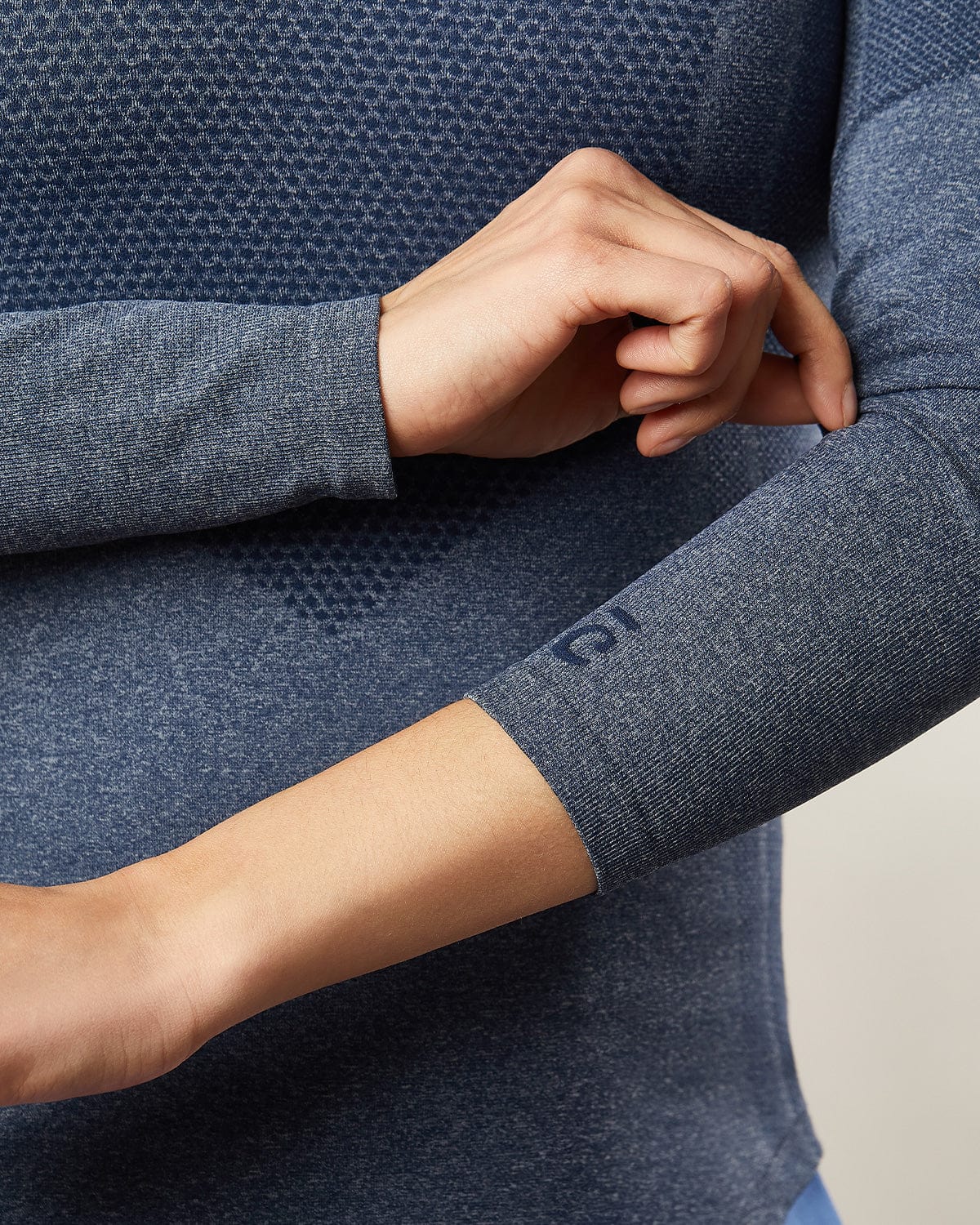 Women's Featherlite™ V-Neck Underscrub - Heather Navy - Image 3