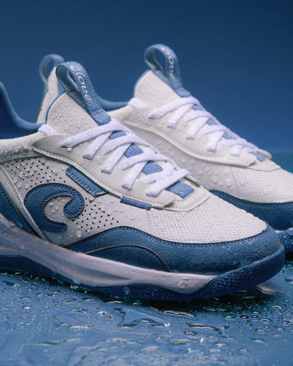 Men's Strada - White / Ocean Blue - Image 7